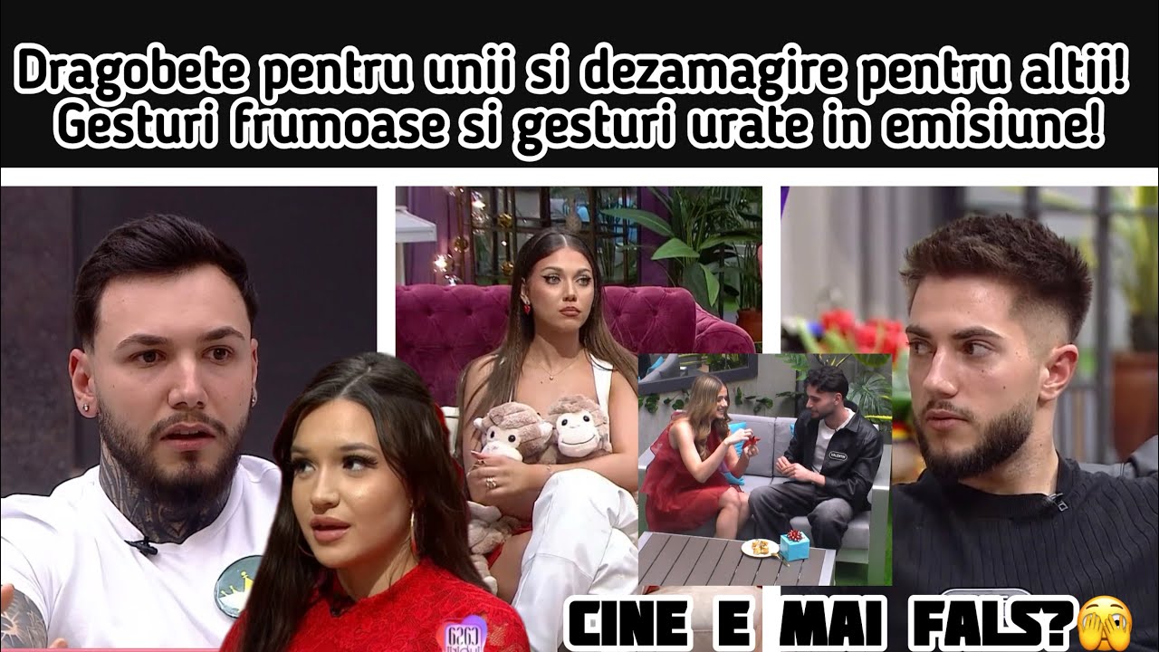 Dragobete pentru unii si dezamagire pentru altii! Gesturi frumoase si gesturi urate in emisiune!