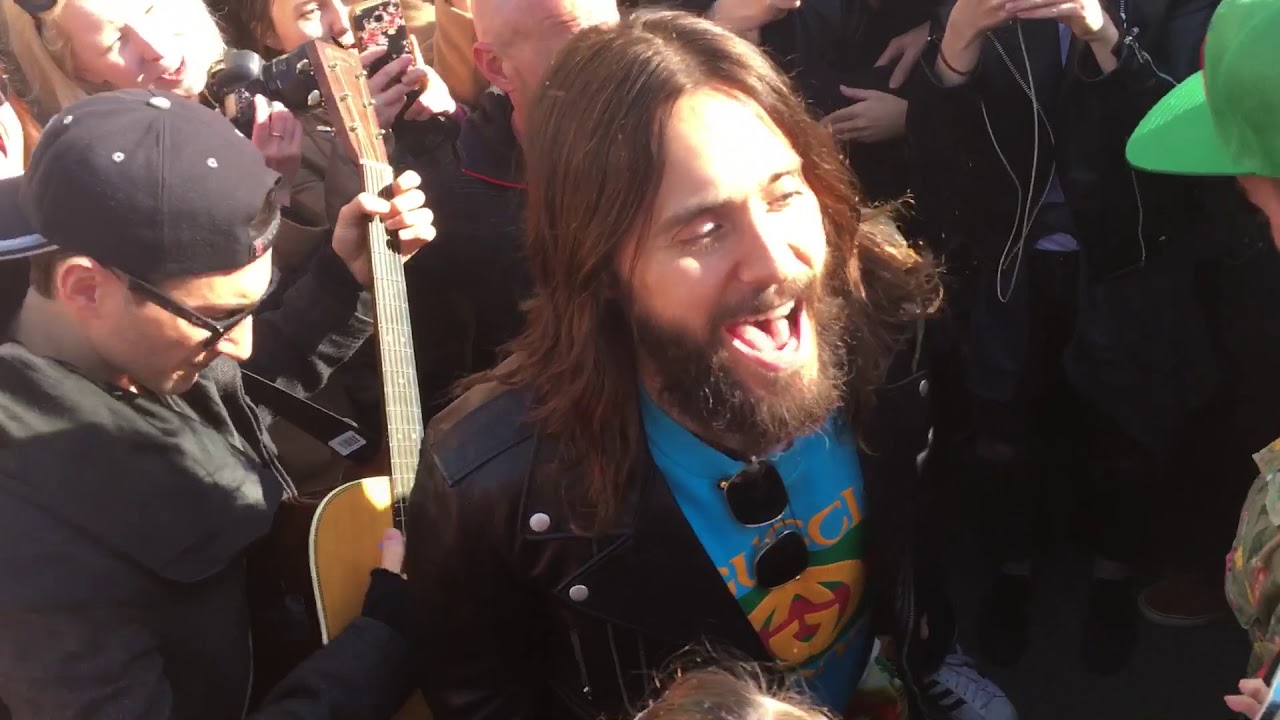 Jared Leto is singing 
