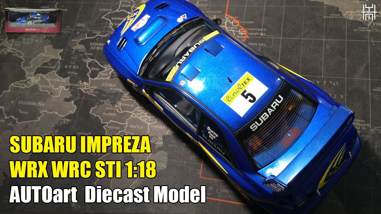 Subaru Impreza WRX WRC STI 1:18 Autoart Diecast Model Unboxing