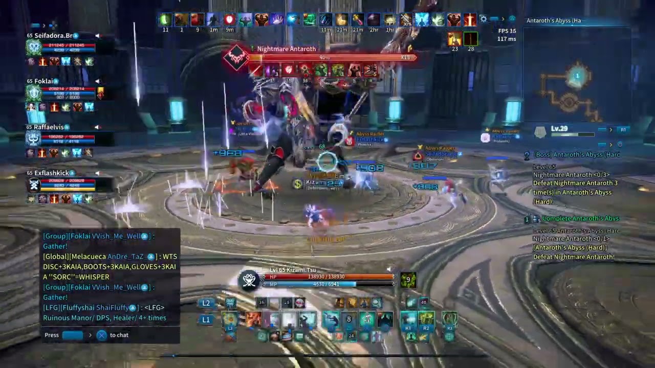 Tera Online - Healer Mystic (AA Hardmode) POV Last Boss