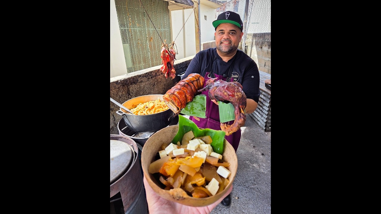 Cocina Tradicional Criolla 🔥🇵🇷 A Leña y Fogon NO Creeras estos Platos Boricuas ❤️ el Dulce de Lechoz