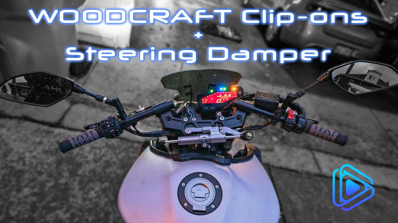 How to install Woodcraft Clip-ons with Steering Damper | Yamaha MT-09