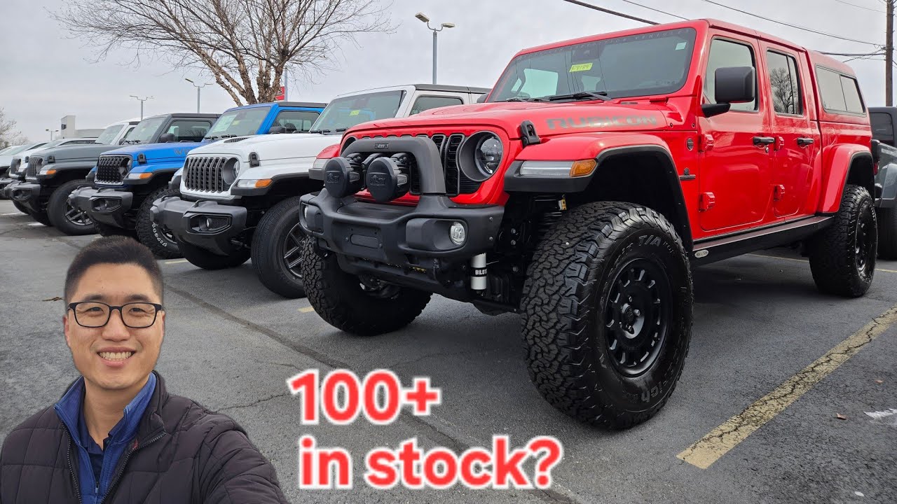 If you like Jeeps, this is like a huge candy store! (Wrangler AND Gladiator lot walk)