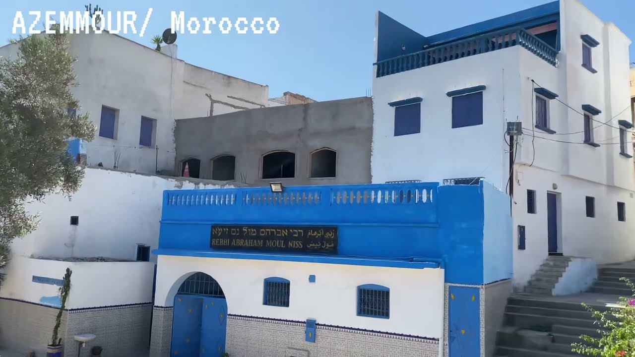 walk(4k) azemmour. morocco october 2023. « rabbi abraham moul niss »