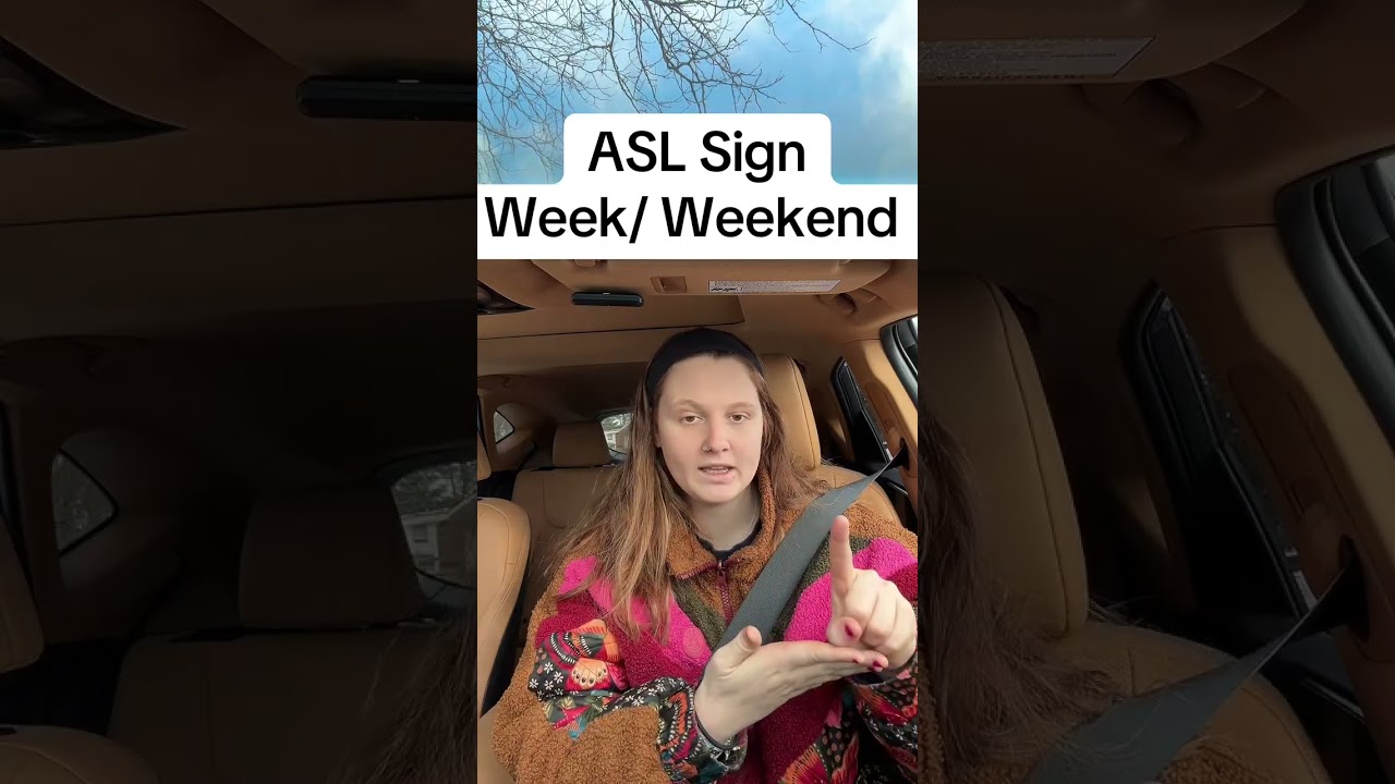 Learn How To Sign "Week/ Weekend" in ASL for Beginners | American Sign Language 