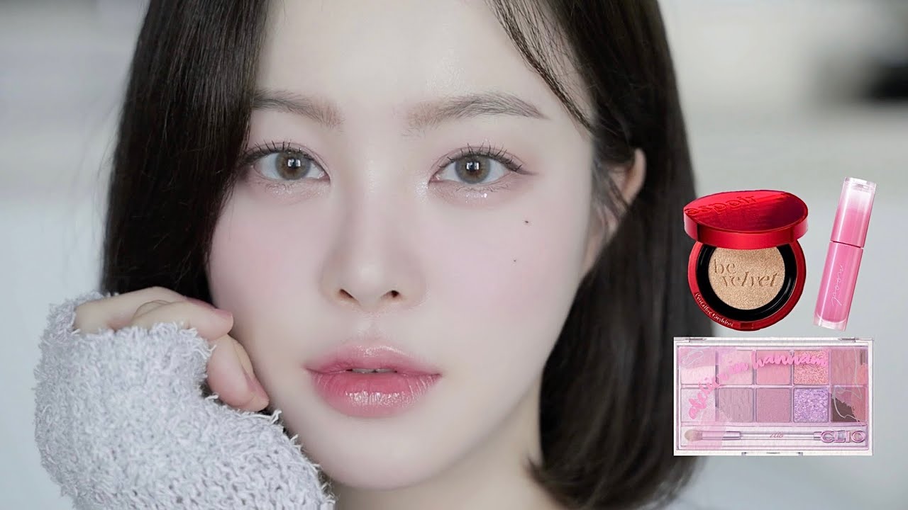 요즘 핫한 신상들로 메이크업 한 쿨톤 개안 라일락 메이크업👀🤍 | SAEYAN 새얀