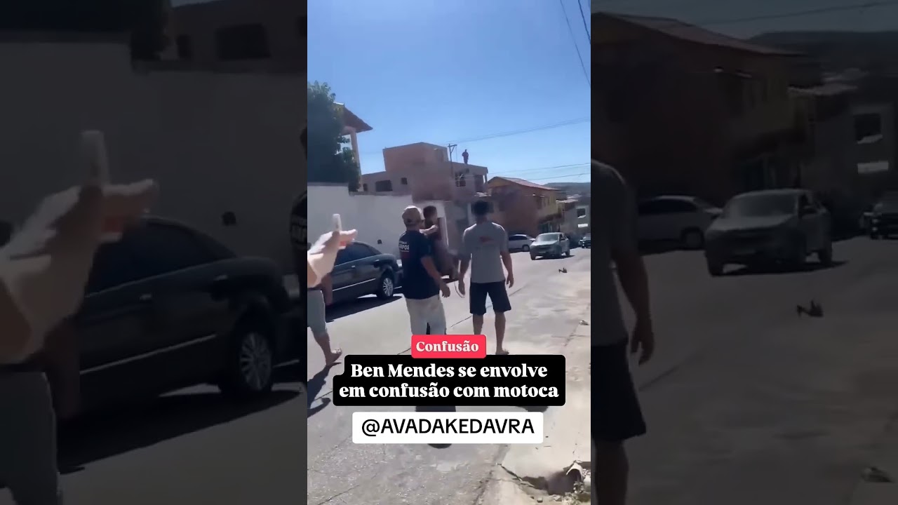 Ben Mendes briga com motoboy. #benmendes #benmendesbriga # not&iacute;cia