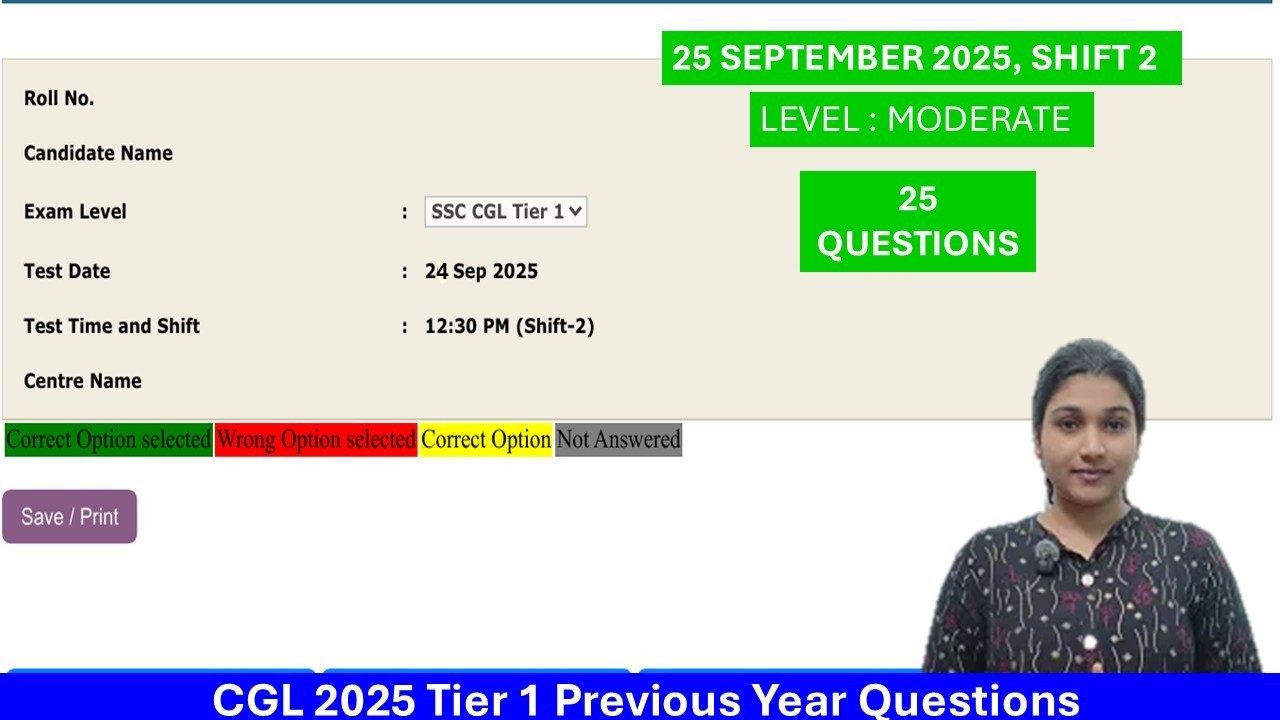 cgl previous year question paper tier 1 #cgl2025 #ssccgl #ssc #cgl