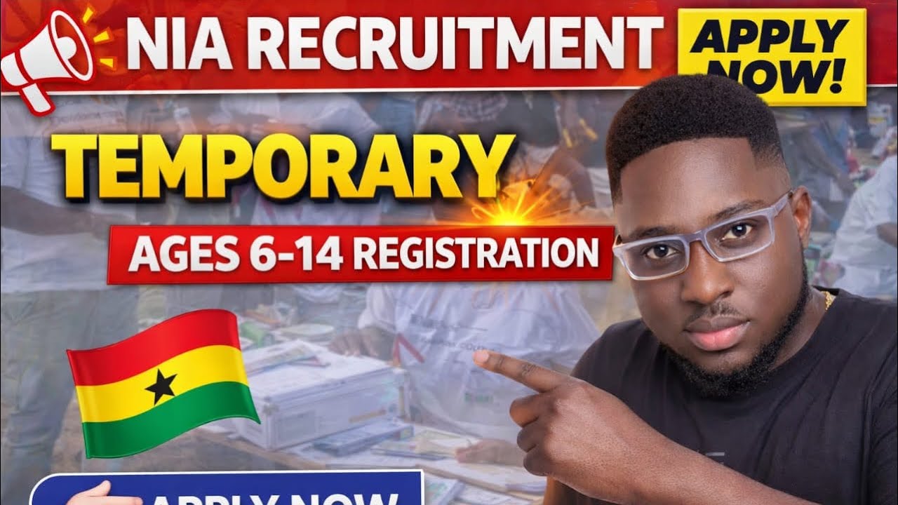 🚨 NIA Recruitment 2026 Ongoing &ndash; Apply Now for Temporary Jobs (Ages 6&ndash;14 Registration)