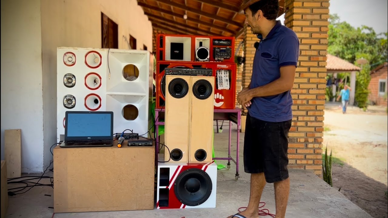 CAIXA ESTRANHA (VIDEO 02) NA PRÁTICA  AUTO-FALANTE DE 6 POLEGADAS TARAMPS E COM HOME LIFE SOUND 400W