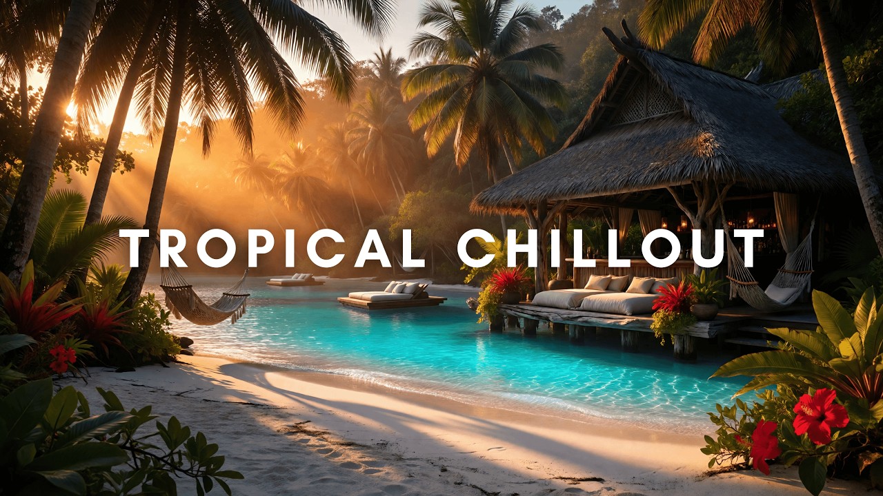 Tropical Paradise Soundscape 🌴 Chillout Lounge Music for Escape & Focus