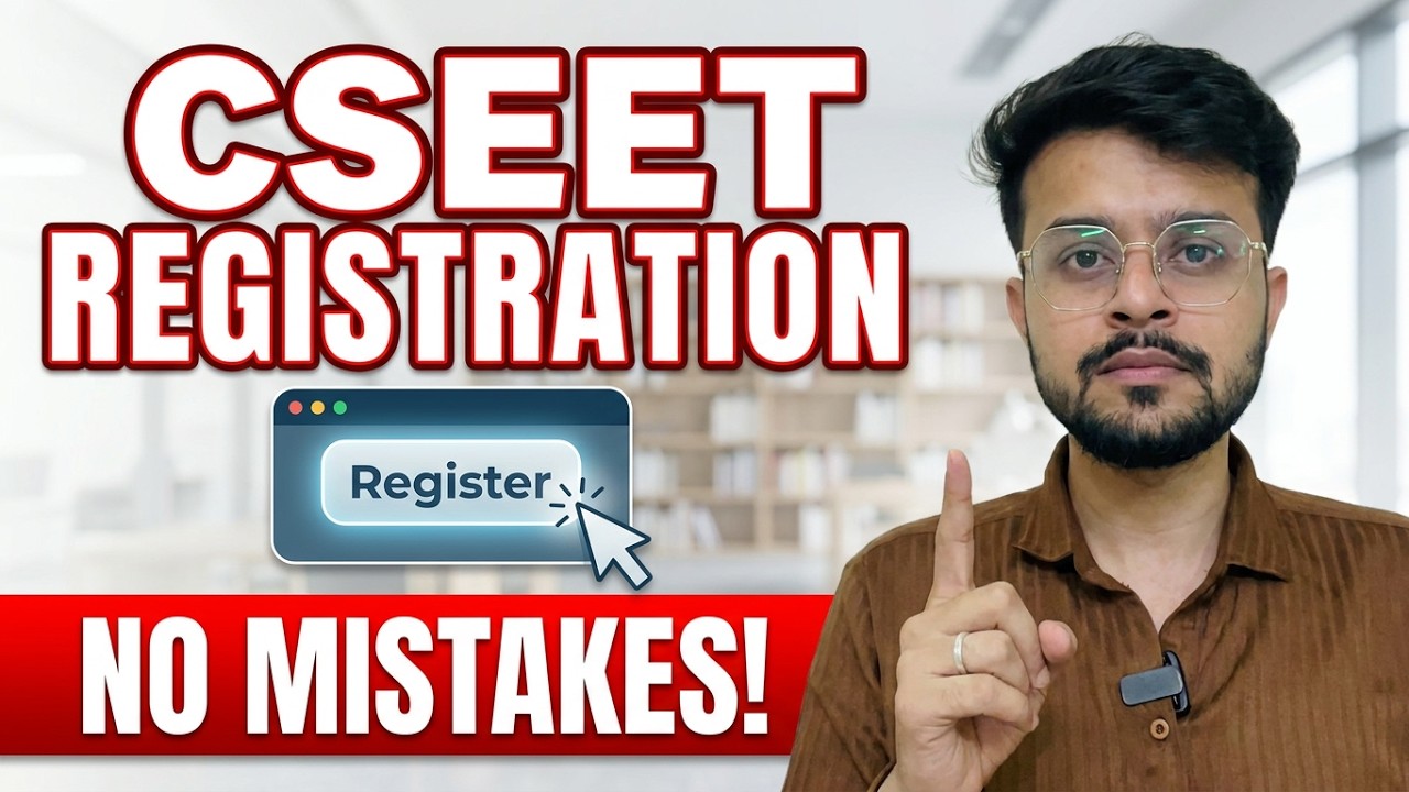 How to Register for CSEET ICSI Registration after 12th / Graduation |@CSAyushPatidar