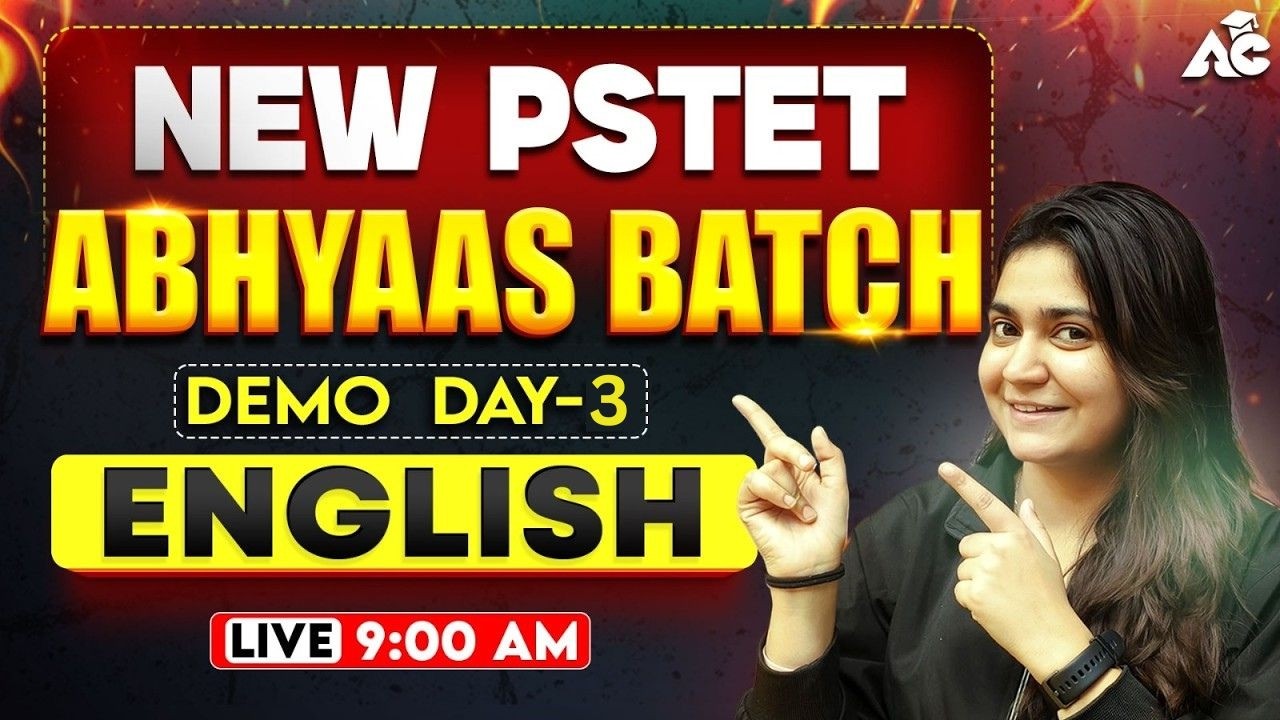 Pstet new batch | Abhyaas Batch | English Demo class-2 By Isha maam