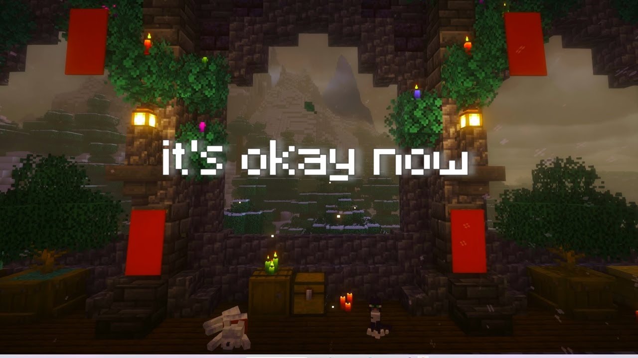 It's peaceful here, you can rest now with Minecraft music and rain
