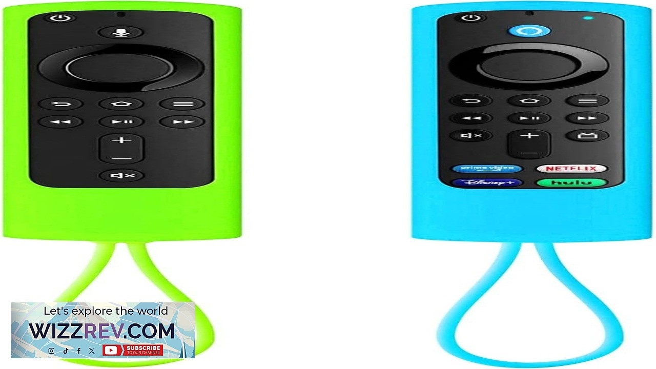 2 Pack Firestick Remote Cover Silicone TV Remote Control Case for Streaming Media