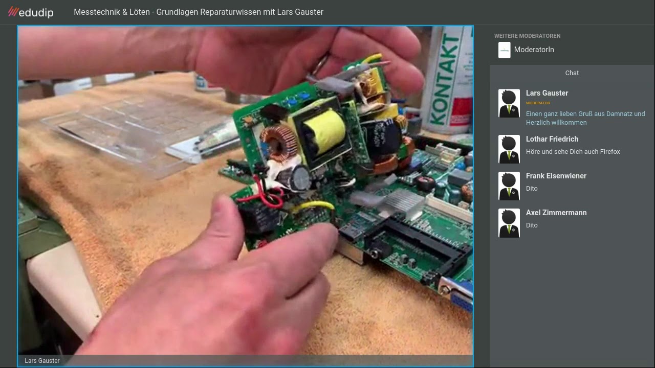 Webinar: Messtechnik & Löten - Grundlagen Reparaturwissen mit Lars Gauster