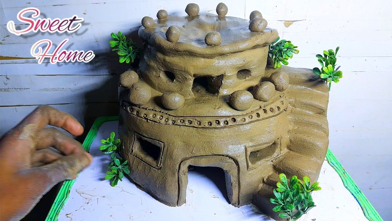 मिट्टी का छोटा सा घर बनाने वाला वीडियो | How to build A miniature clay house simple | Mitti ka ghar