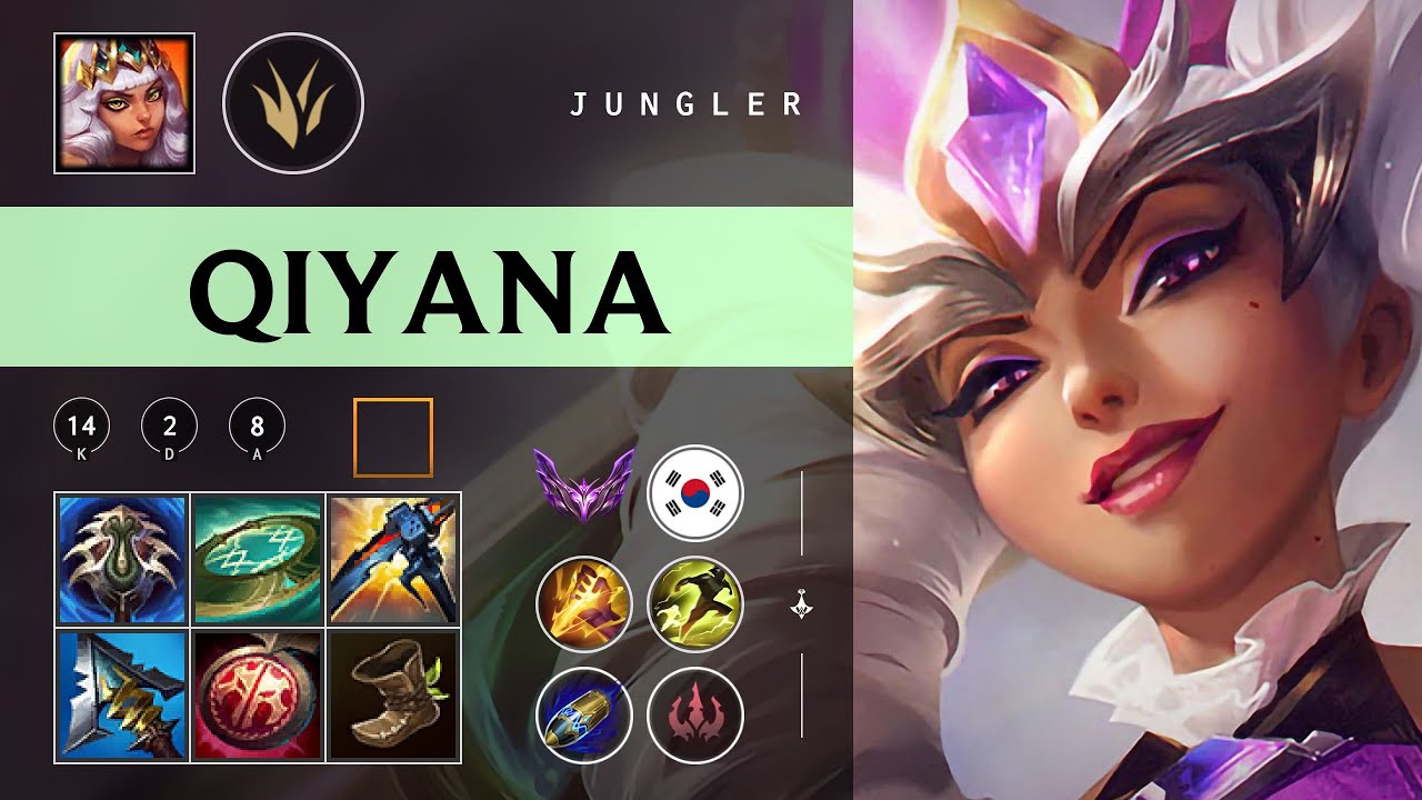 Qiyana Jungle vs Xin Zhao - KR Master Patch 26.03