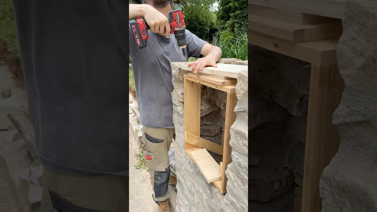 Teil 3: Natursteinmauer im Vorgarten mauern #diy #natursteinmauer