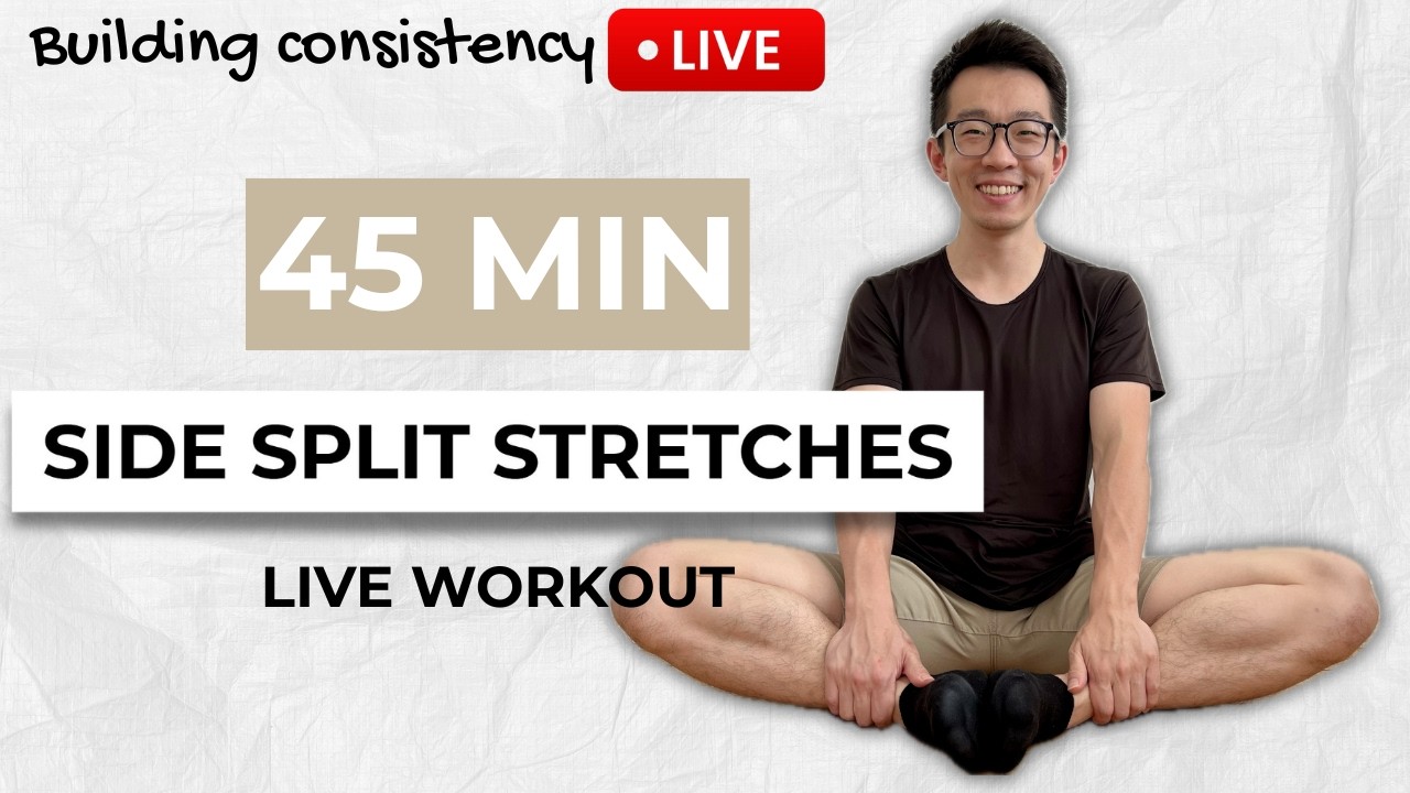 Beginner Flexibility - Lower Body Mobility and Middle Splits Training (LIVE Follow Along)