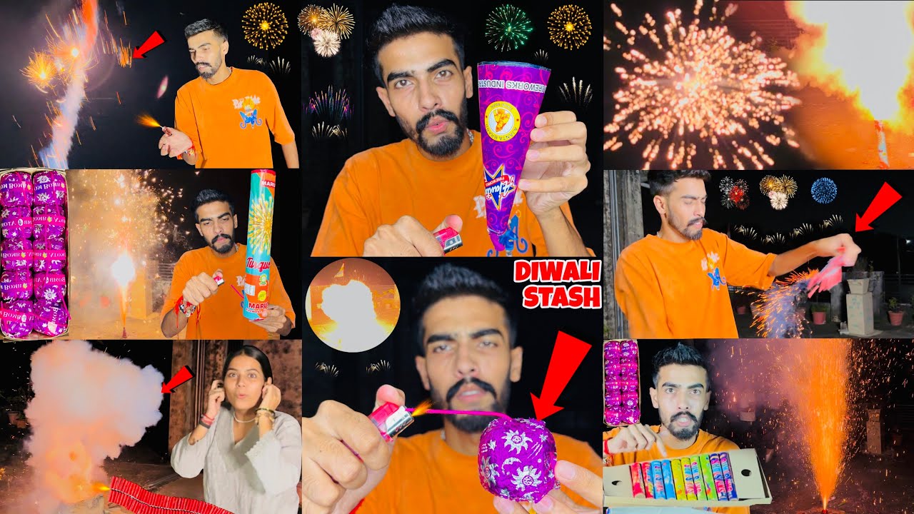 Different Types Of Fireworks Patakhe Crackers Testing New 2025 Diwali Stash Yogesh 01 Vlogs