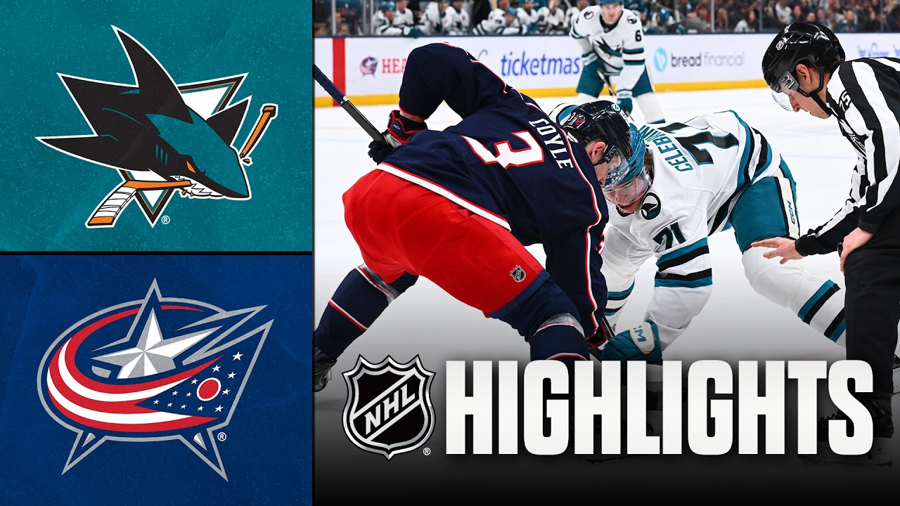 Sharks vs. Blue Jackets | NHL Highlights | March 28, 2026
