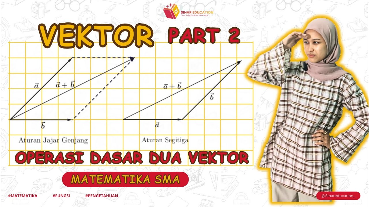 VEKTOR Part 2 | Operasi Dasar Dia Vektor | Matematika SMA Kelas 11 | Sinar Education 