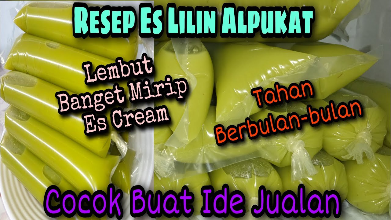 Cara Membuat Es Lilin Alpukat Yang Enak ⁉️Es Lilin Alpukat Super Lembut Tahan Berbulan-bulan‼️