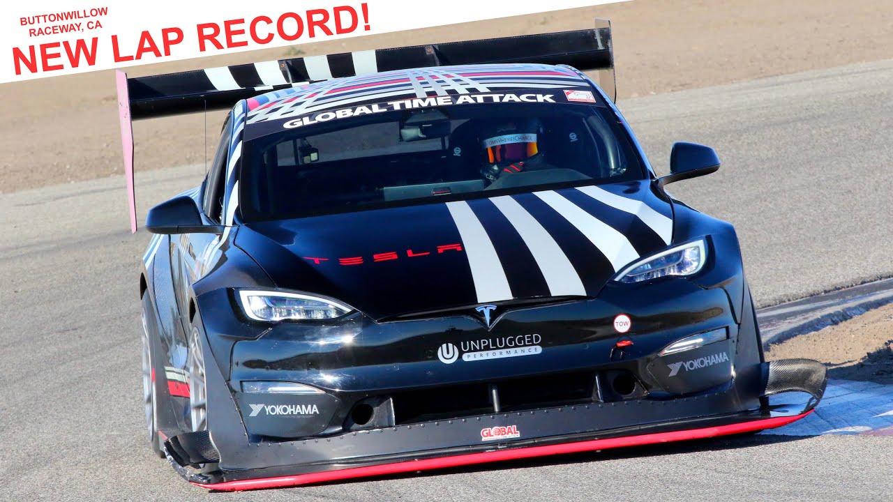 Dark Hemet 2.0 Shatters EV Record at Buttonwillow Raceway - Unplugged Performance Model S Plaid 1:43