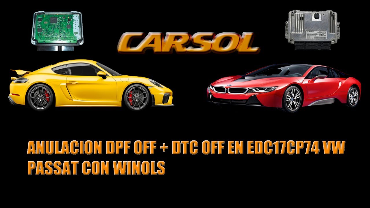 ANULACION DPF OFF + DTC OFF EN EDC17CP74 VW PASSAT CON WINOLS