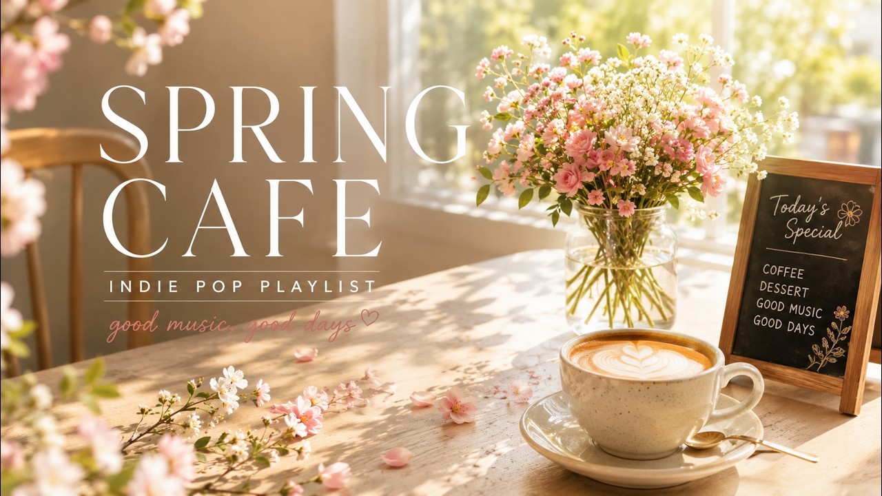 Spring Cafe Music 🌸 Cozy Chill Playlist for Work & Study봄 카페 분위기의 편안한 음악 플레이리스트 🎧