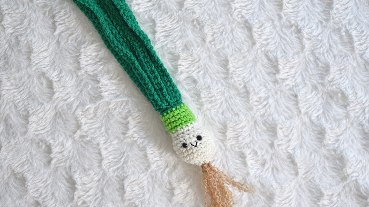 Crochet Scallion Tutorial - Crochet Green Onion - WEEK 26 Pregnancy