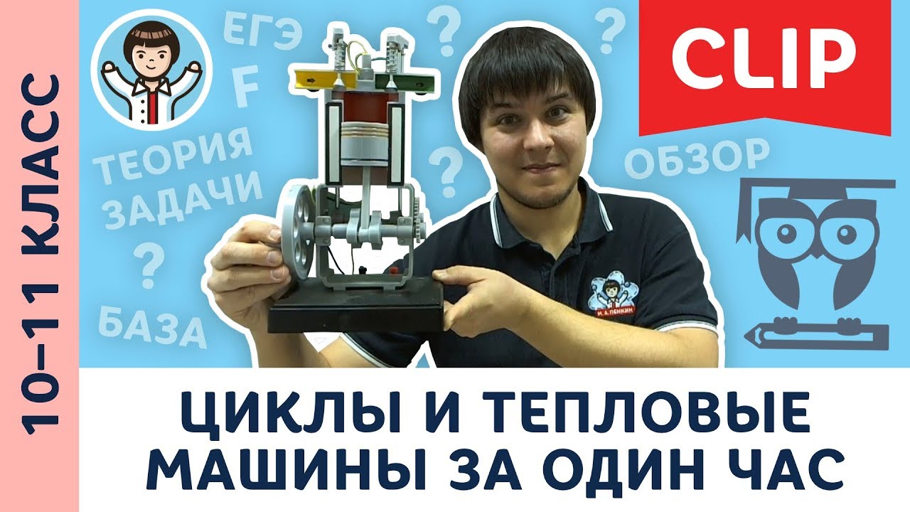 Циклы, тепловые машины с нуля за 1 час | Физика, термодинамика, подготовка к ЕГЭ | 10, 11 класс