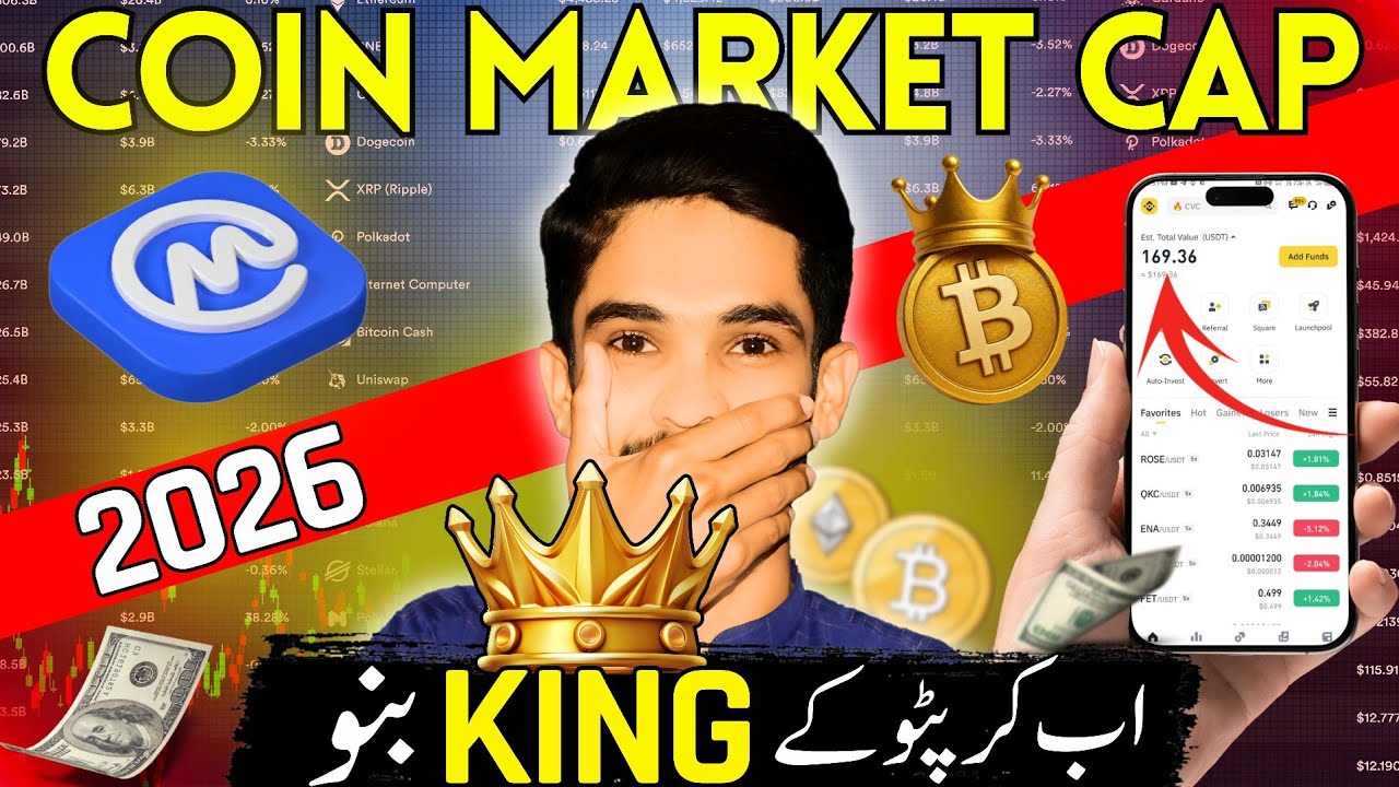 Ab Crypto King Bano 👑 Coin Market Cap Kaise Use Kare (2026) | How To Use Coin Market Cap Tutorial