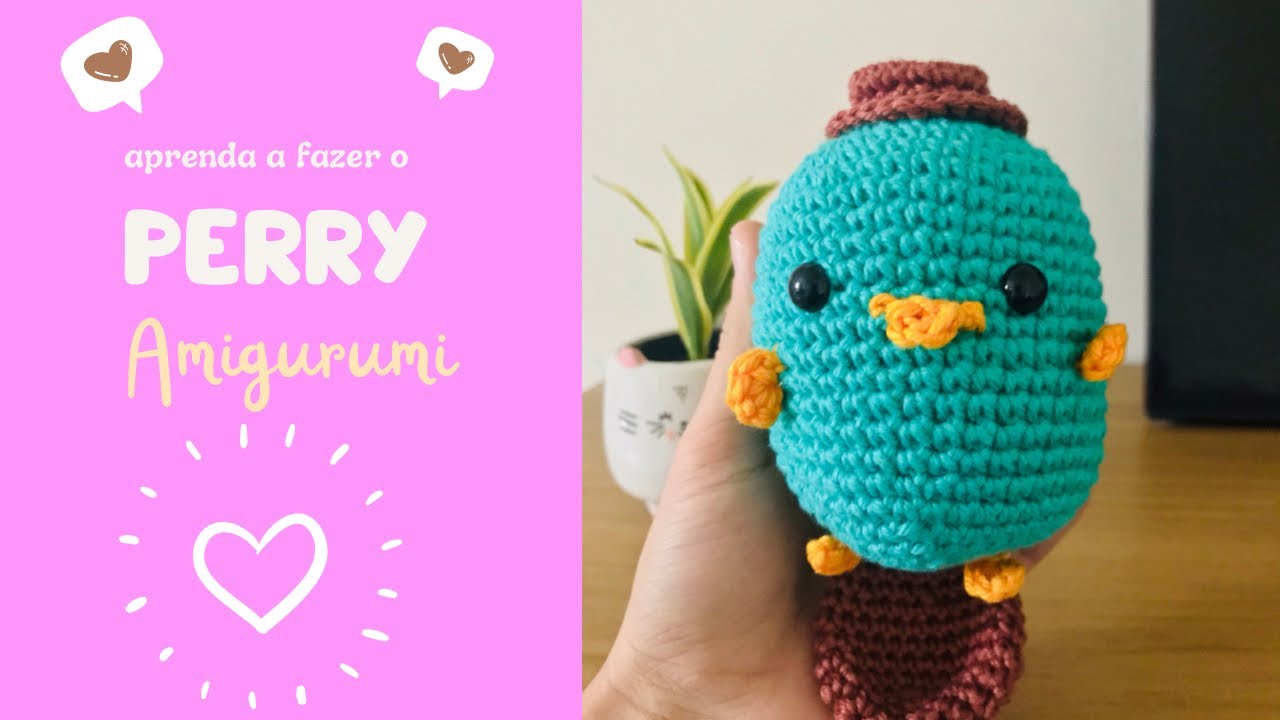 Perry o Ornintorrinco - passo a passo amigurumi Fácil