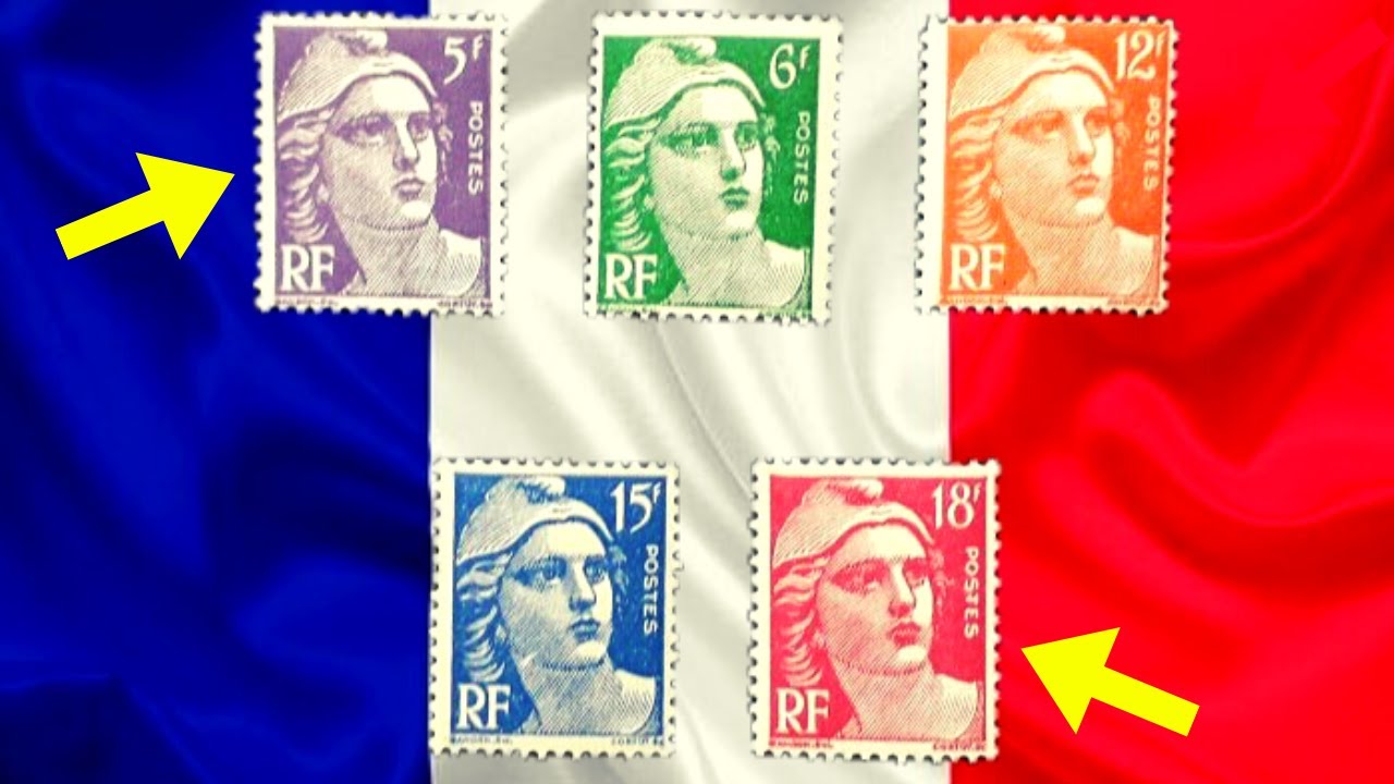 FRANCOBOLLI della FRANCIA RARI di VALORE del 1950 e 1951