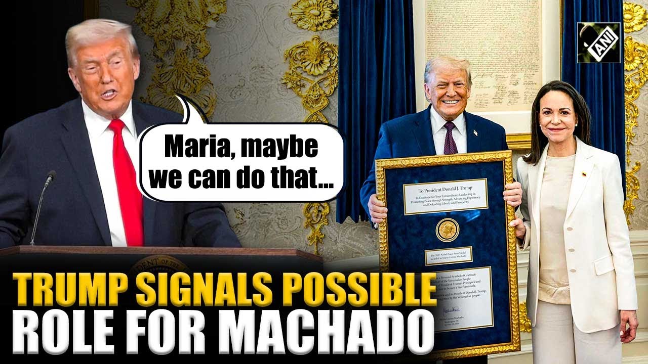 Trump says US in talks with Venezuela opposition leader Machado about possible role