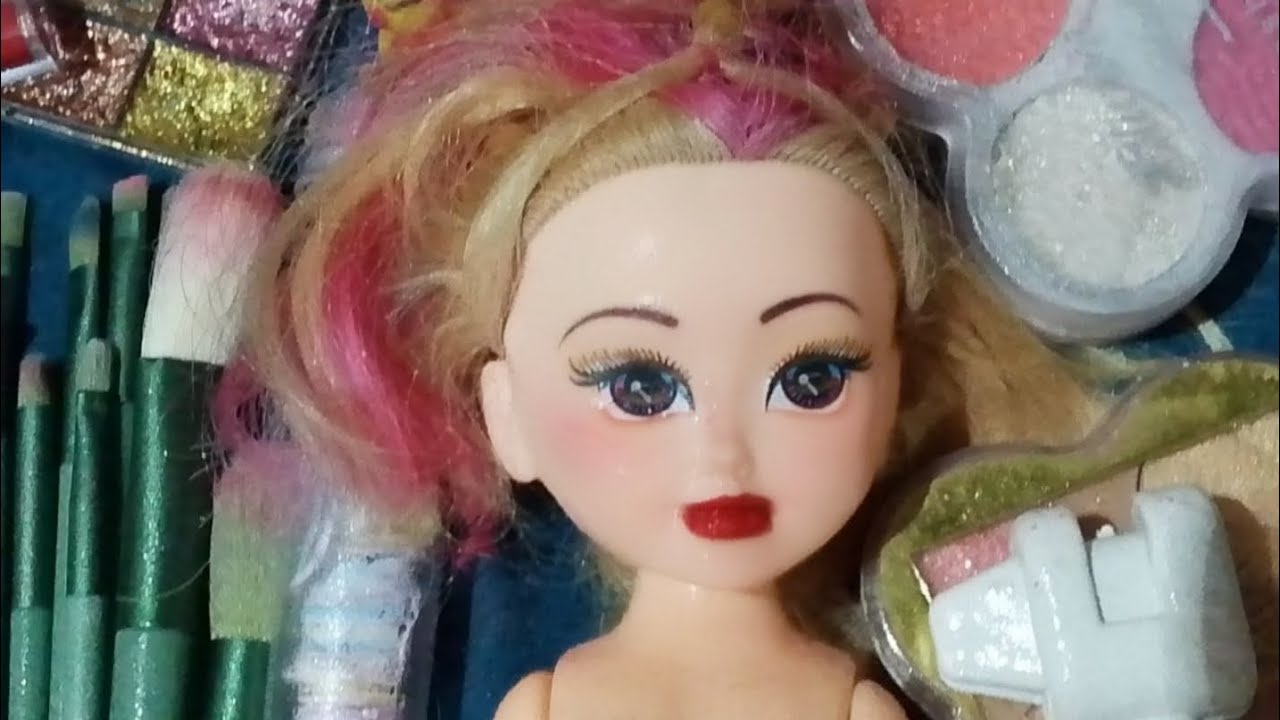 Satisfying makeup asmr sound skin care routine #viral#doll#asmr#asmemakeup