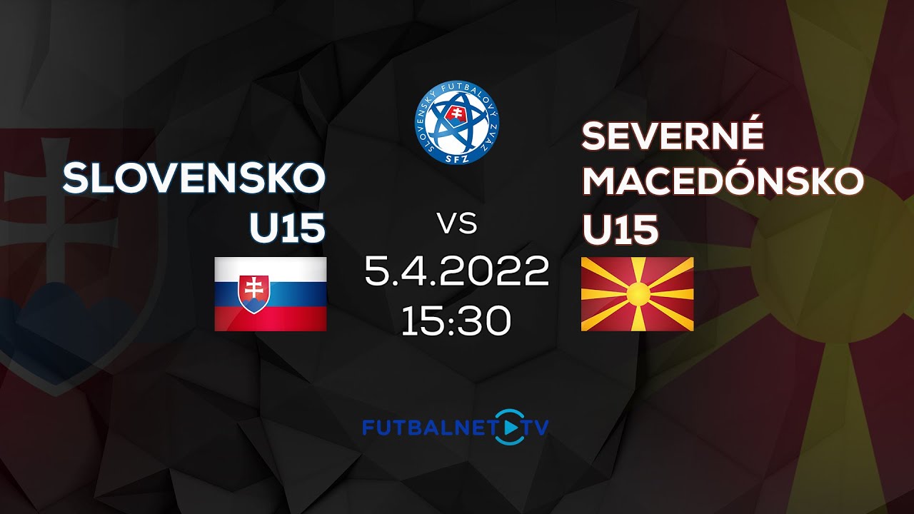 Medzištátny prípravný zápas U15: Slovensko - Severné Macedónsko