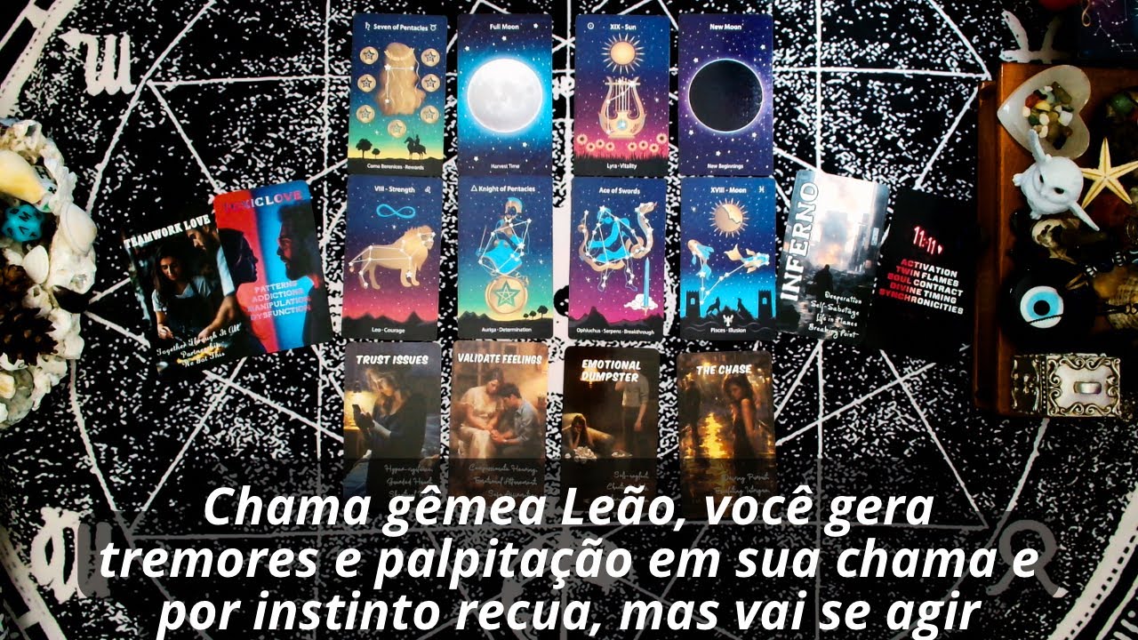 Chama gêmea Leão, você gera tremores e palpitação em sua chama e por instinto recua, mas vai se agir
