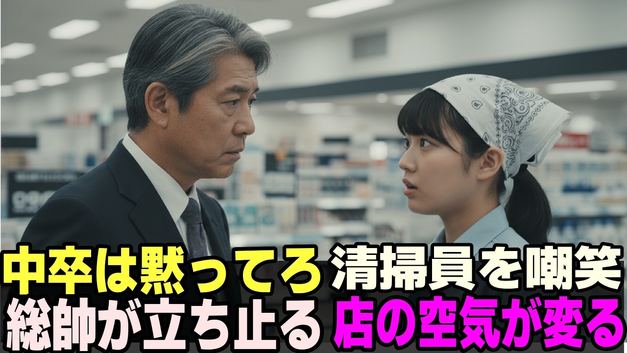 早乙女財閥の総帥が、傘下のデパートを視察中に、清掃員のハンカチを見て「それ...誰から貰ったんだい？」