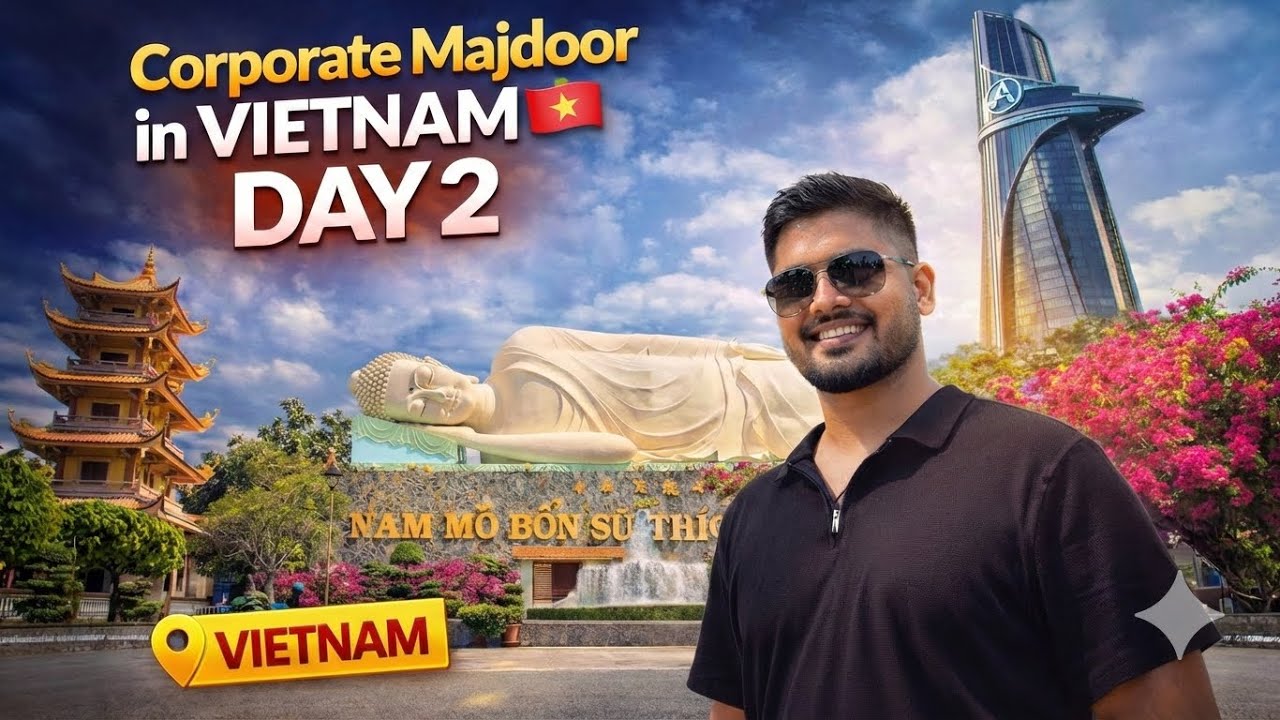 Corporate Majdoor in Vietnam 🇻🇳 Day 2 | Vinh Trang Pagoda, Mekong Delta & Avengers Stark Tower?! 😱
