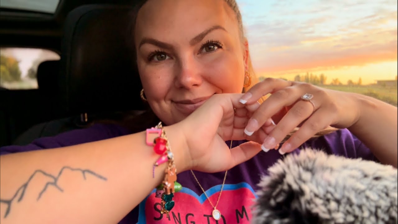 asmr during sunrise🌅💖 (jingly charm bracelet sounds, whispering, telling your future)