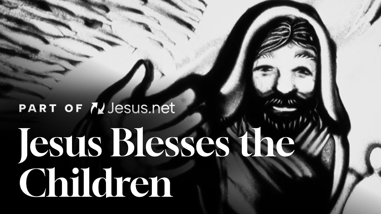 Jesus blesses the children | Sandy Tales