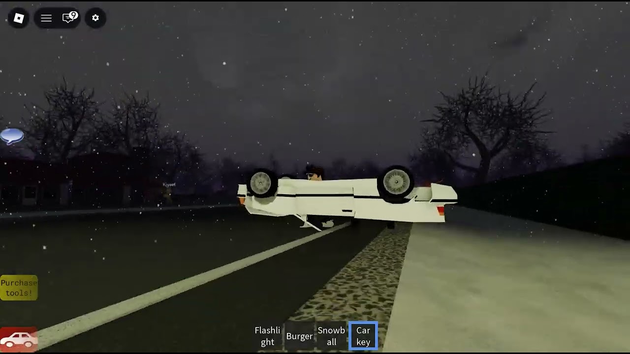 playing a car crash game