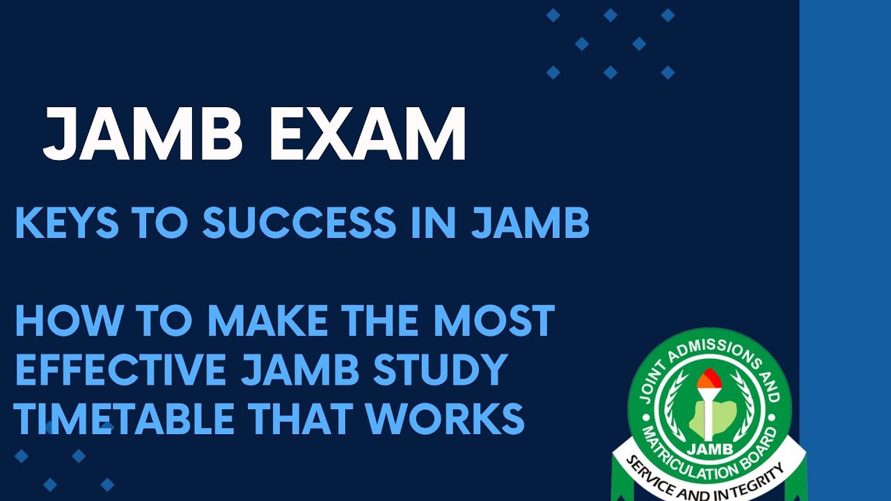 How to JAM JAMB 2026 EP 8 -  How to Make the Most Effective JAMB Study Timetable That Works
