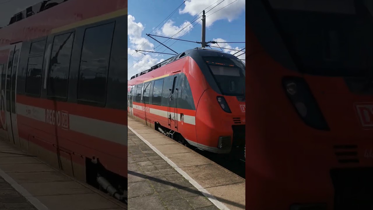 Talent 2 train departing Elstal with insane acceleration!
