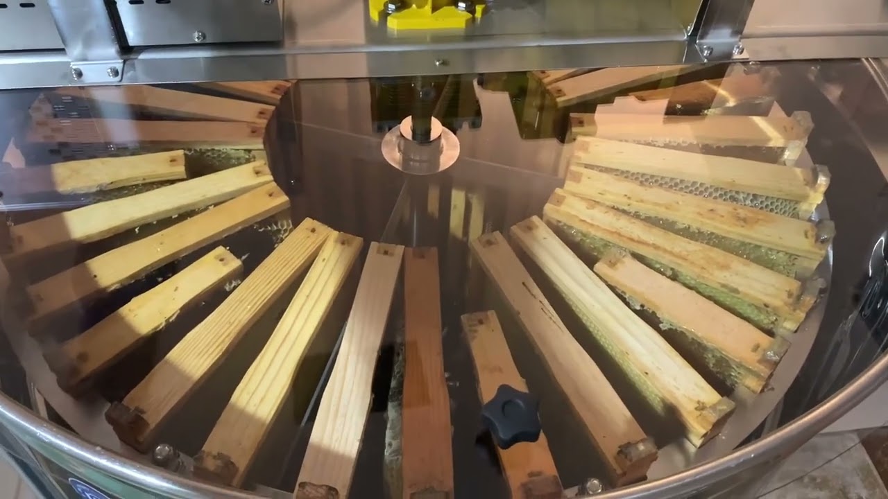 My brand new honey extractor: Hillco 32 frame MegaMax