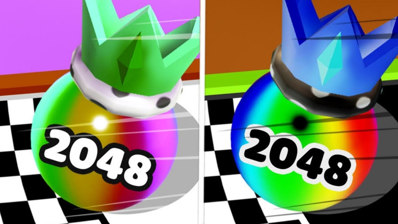 Ball Merge 2048 vs Reverse Video Ball Colour Run walkthrough , iOS Android  New Update (  part : 89)