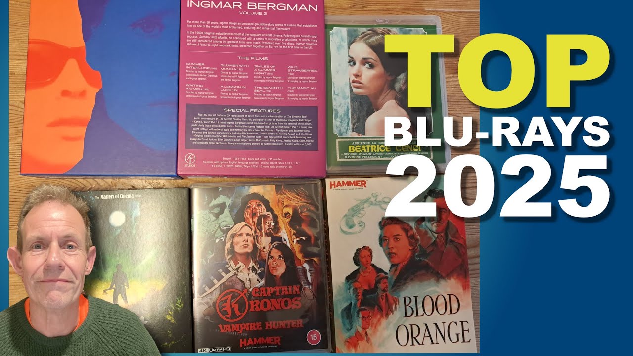 TOP 20 BLU-RAYS / Films Of 2025 | Ingmar Bergman, Hammer Films, Giallo, Eureka, Radiance etc